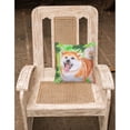 thumbnail image 2 of Carolines Treasures BB9877PW1818 Akita St Patricks Fabric Decorative Pillow  18H x18W multicolor, 2 of 2