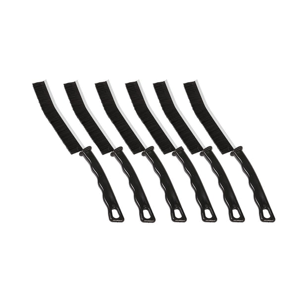 Fiudx Cepillo para Huecos, Herramienta de Limpieza de Cerdas Finas, Mango Ergonómico, Accesorio de Baño, Fregador Multifuncional para Cocina, Limpiador de Ranuras para Ventanas y Azulejos, Esencial p