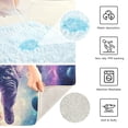 thumbnail image 3 of Yayeee Bath Rugs for Bathroom Floor Set of 2 Non Slip Fluffy Soft Absorbent Mat, Astronaut Pattern, 3 of 7