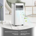 thumbnail image 2 of Giantex 8000/10000BTU Portable Air Conditioner, 3-in-1 Air Conditioner w/Fan/Dehumidifier/Sleep Mode, 2 Wind Speeds, 24H Timer Function, Window Kit for Home Office, Cools Room up to 350/230 Sq. ft, 2 of 10