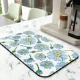 thumbnail image 2 of 2 Pack Washable Rubber Daisy Cute Floral Dish Drying Mats for Kitchen Counter Home Large Coffee Bar Pad Accessories and Decor for Utensils Stemware (2pcs 18''x24''+19.5''x12''), 2 of 6