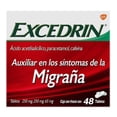 thumbnail image 4 of Excedrin Ácido acetilsalicilico, paracetamol, cafeína 250 mg, 250 mg, 65 mg 2 cajas 24 tabletas c/u, 4 of 4
