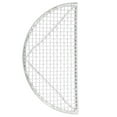 thumbnail image 4 of 1 Pce Filet Demi-Cercle Japonais Filet en Acier Inoxydable Filet Anti-Éclaboussures (Argent), 4 of 5