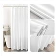thumbnail image 6 of Ombre Shower Curtain Sets - for Bathroom Accessories Fabric Polyester Waterproof Modern Shower Curtain Liner with 12 Hooks White W72xL72, 6 of 6