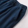 thumbnail image 5 of KKBOTIVE Mens Travel Pants Elastic Waist Denim Pants Warm Lined Bottoms Casual Loose Straight Leg Jeans Workwear Dress Pants ( Blue Size: XXL ), 5 of 8