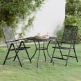 thumbnail image 1 of vidaXL 3 Piece Garden Dining Set Expanded Metal Mesh Anthracite, 1 of 5