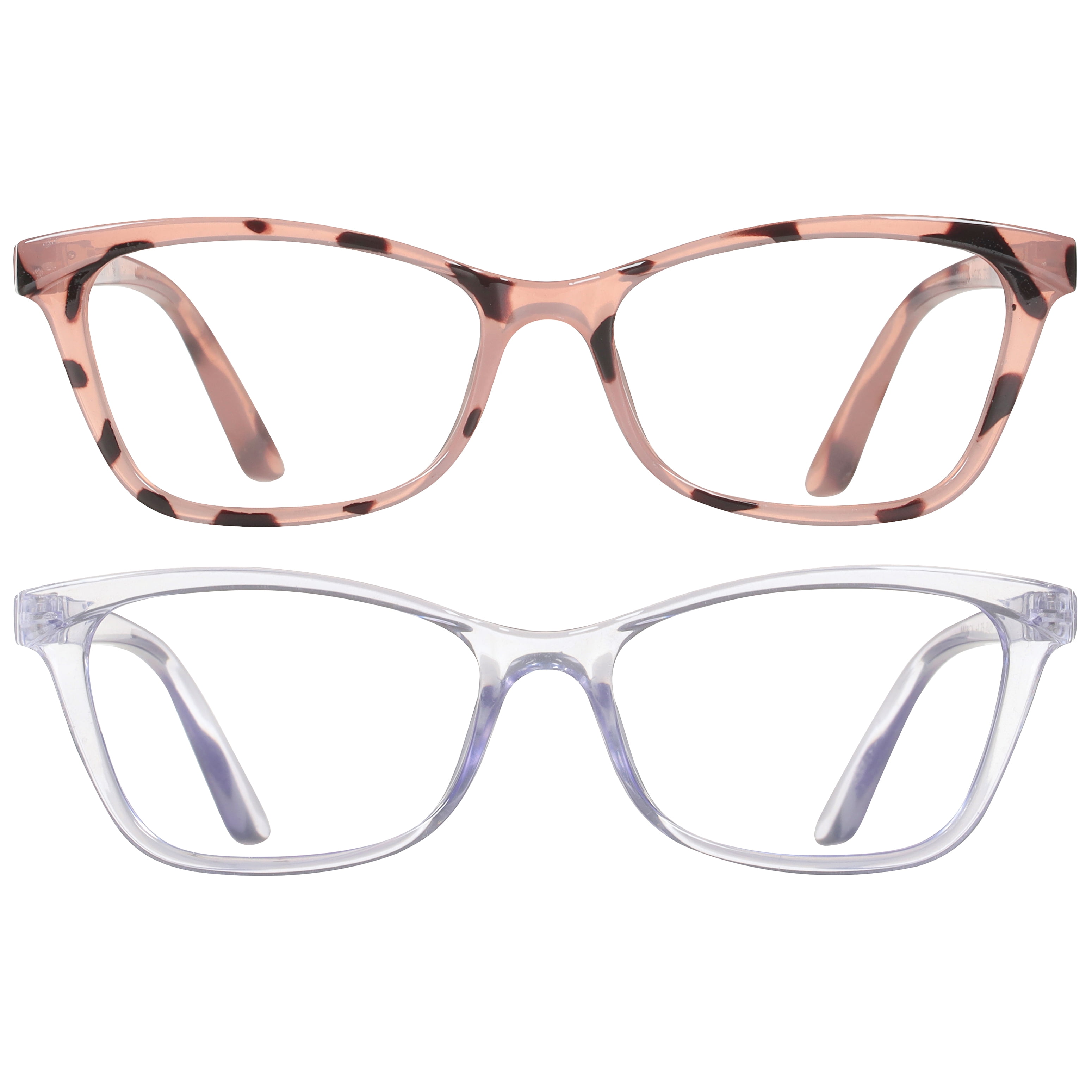 (2 pack) Bklyn, Marcy +2.00, Adult, Womens, Plastic Reading Glasses & Pouches Value Pack , 2 Ea