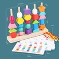 thumbnail image 4 of Set of Five Beaded Toys Enlightenment Sensory Toys Wooden for Kids Toddlers Baoblaze juguetes de cuentas, 4 of 8
