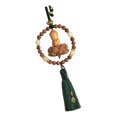 thumbnail image 2 of Almencla Buddha Statue Car Rearview Mirror Charm Pendant with Tassel Feng Shui Decor Green Spacer Beads, 2 of 8