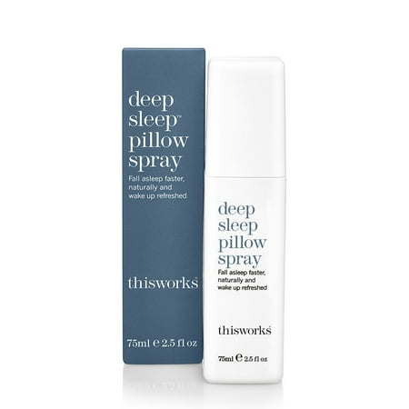 ThisWorks Deep Sleep Pillow Spray, 75ml - Natural Sleep Aid with Essential Oils of Lavender, Vetivert and