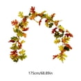 thumbnail image 3 of Artificial Maple Leaves Pumpkins Sunflowers and Vines Garland Flexible Reusable 69 Inch for Thanksgiving Home Decor, 3 of 6