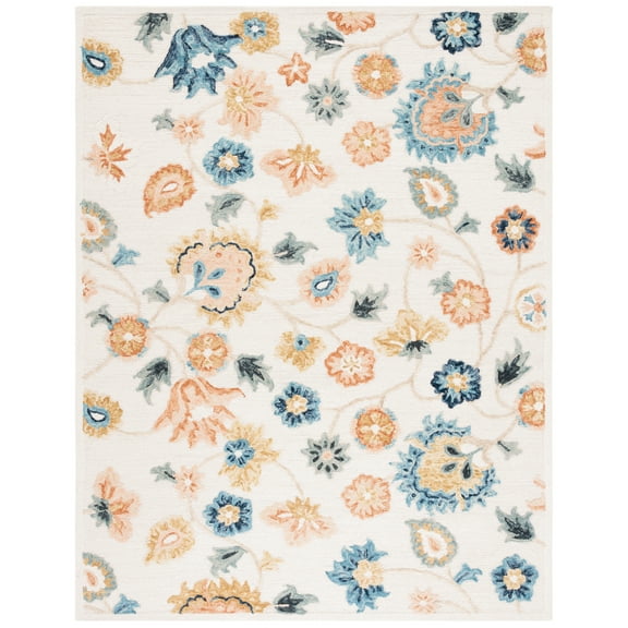 SAFAVIEH Metro Naira Floral Area Rug, Ivory/Grey, 8' x 10'