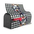 thumbnail image 4 of PHELIKA Hipster Penguin on a Plaid Magnetic Mailbox Covers Standard Size 25.5"H x 21"W, 4 of 8