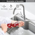 thumbnail image 7 of Coolnut Christmas Santa Bear 2PCS Kitchen Faucet Mat Bathroom Faucet Mat Sink Kitchen Faucet Sinkmat Faucet Splash Catcher Faucet Mat Dish Drying Mat Sink Mat for Kitchen Sink 30x5in, 7 of 7