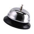 thumbnail image 5 of GOOHOCHY 2 Pcs Classic Stainless Steel Service Bell Restaurant Call Bell Reception Service Bell (Silver), 5 of 8