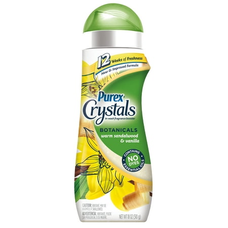Purex Crystals In-Wash Fragrance Booster, Botanicals Warm Sandalwood & Vanilla, 18 Ounce