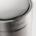 thumbnail image 2 of Tramontina 3.17 Gallon Stainless Steel Round Sensor Waste Bin with Stainless Steel Capped Lid, 2 of 5