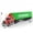 American Red Green, variant on 1:50 Scale Alloy Diecast Container Transport Truck Model, Simulated Freight Semi-Trailer Vehicle with Openable Doors, Realistic Sound & LED Light Effects,Hobby Collectible & Premium Gift for Boys