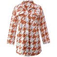 thumbnail image 4 of Uhndy 2022 Jackets for Women, Winter Women Plaid Lapel Woolen Button Up Pocketed Long Sleeve Shirt Coat Jacket Outwear Winter Coats Christmas Gifts for Women, 4 of 5