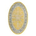 thumbnail image 3 of Unique Loom Baracoa Collection Area Rug - Prado (5' x 8' Oval Yellow/Ivory), 3 of 7
