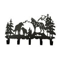 thumbnail image 1 of Animal Themed Metal Towel Hook Wall Mounted Rack For Bathroom Kitchen Home Bear Deer Wolf Design Durable Holder, 1 of 3