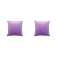 thumbnail image 1 of Billuyoard Funda para cojín de asiento, color sólido, suave, agradable al tacto, resistente, lavable, reutilizable, con cremallera, funda de Púrpura 40x40cm 2Conjunto, 1 of 6