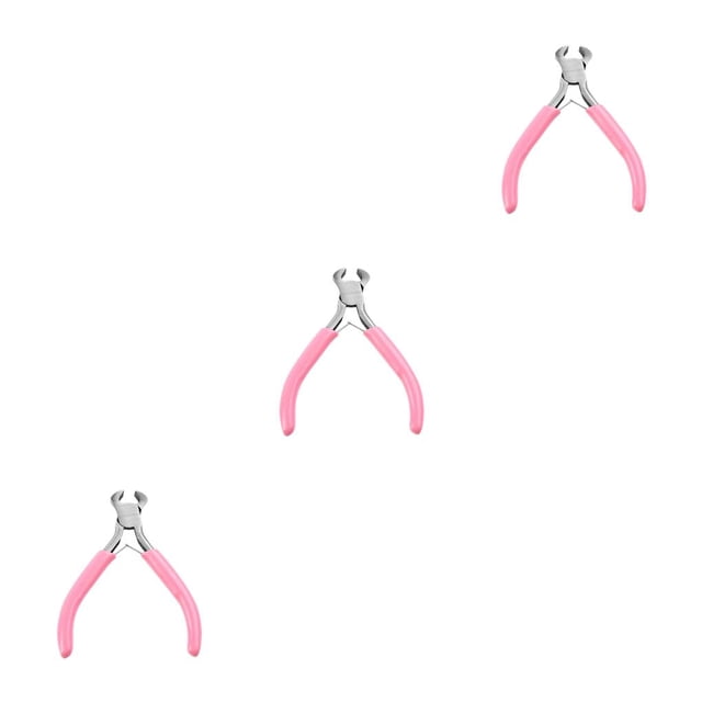 yingyy 2 Pieces Pliers Anti-slip Spring Loaded Nippers DIY Jewelry Making Splicing Fixing Bending Twisting Strippers Hand Tools End Plier 3Set