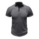 thumbnail image 1 of Camisetas Mens Beefy Muscle Color Sólido Turndown Collar Blusa Top, Camisetas de Manga Corta para Hombre, 1 of 6