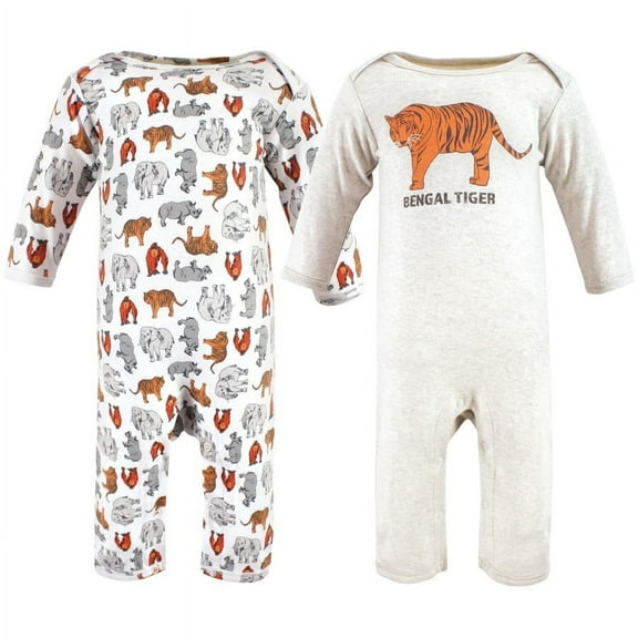 Touched by Nature Organic Cotton Coveralls, Endangered Tiger, 0-3 Months