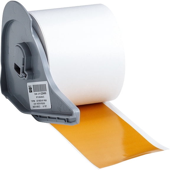 Brady Label,2 in W,Outdoor,Ochre M7C-2000-595-OC