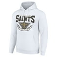 thumbnail image 2 of Men's Starter White New Orleans Saints -80s Inspired Pullover Hoodie, 2 of 3