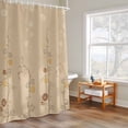 thumbnail image 6 of Shower Curtain for Bathroom Japanese Style Flower Waterproof Bath Curtains Shower Curtains with Hooks,Vintage Country Floral Art Bathroom Curtain Privacy Drapes for Bathtubs Toilet 36x72in, 6 of 9