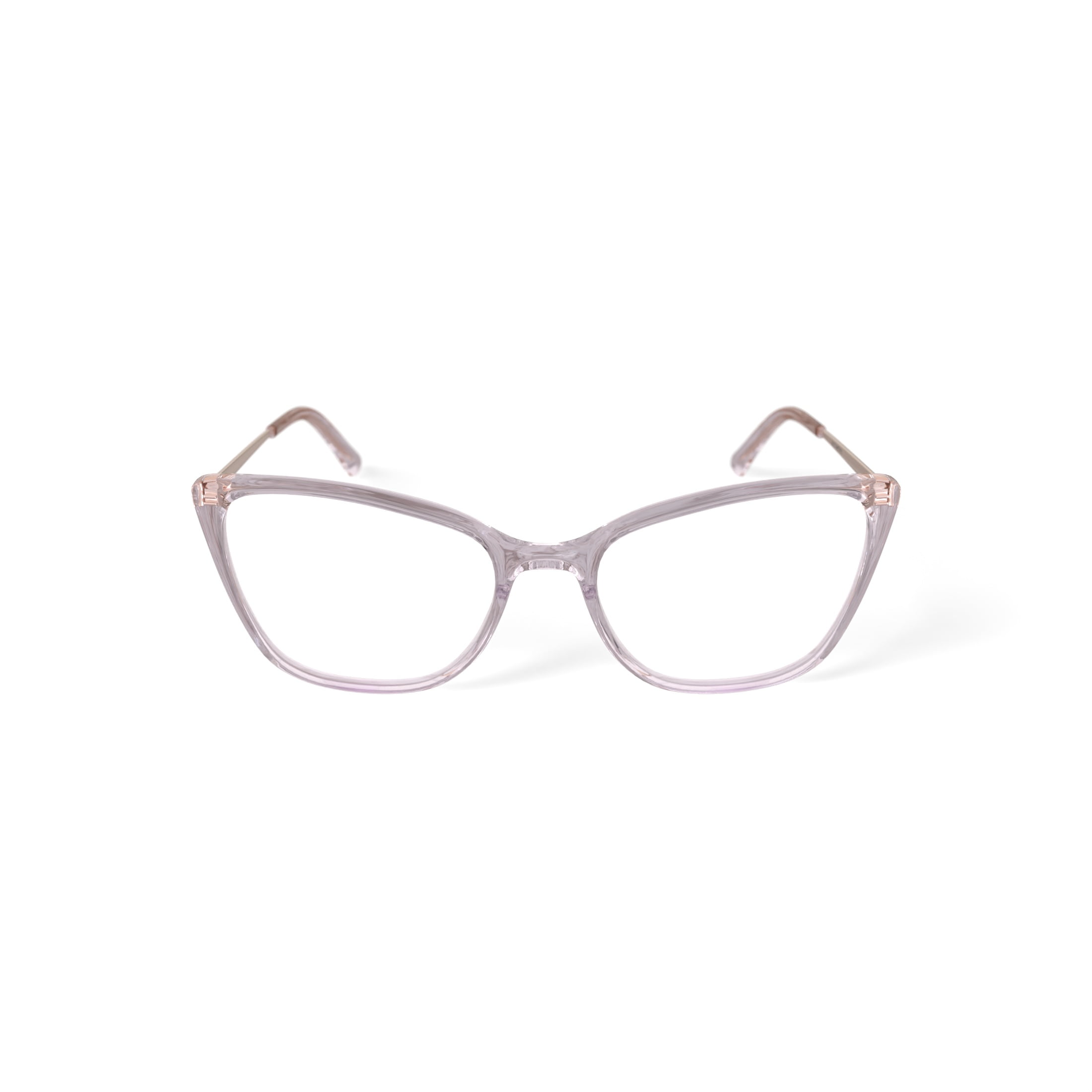 Walmart Women's MV007 Whitney Cat Eye Prescription Eyeglasses with Case, Crystal Brown