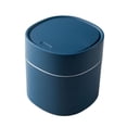 thumbnail image 5 of Desktop Trashcan Covered Dustbin for Living Room Desk Blue with, 5 of 9