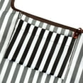 thumbnail image 4 of Wrapables Large & Small Foldable Tote Nylon Reusable Grocery Bags, Set of 2, Black Stripes, 4 of 5