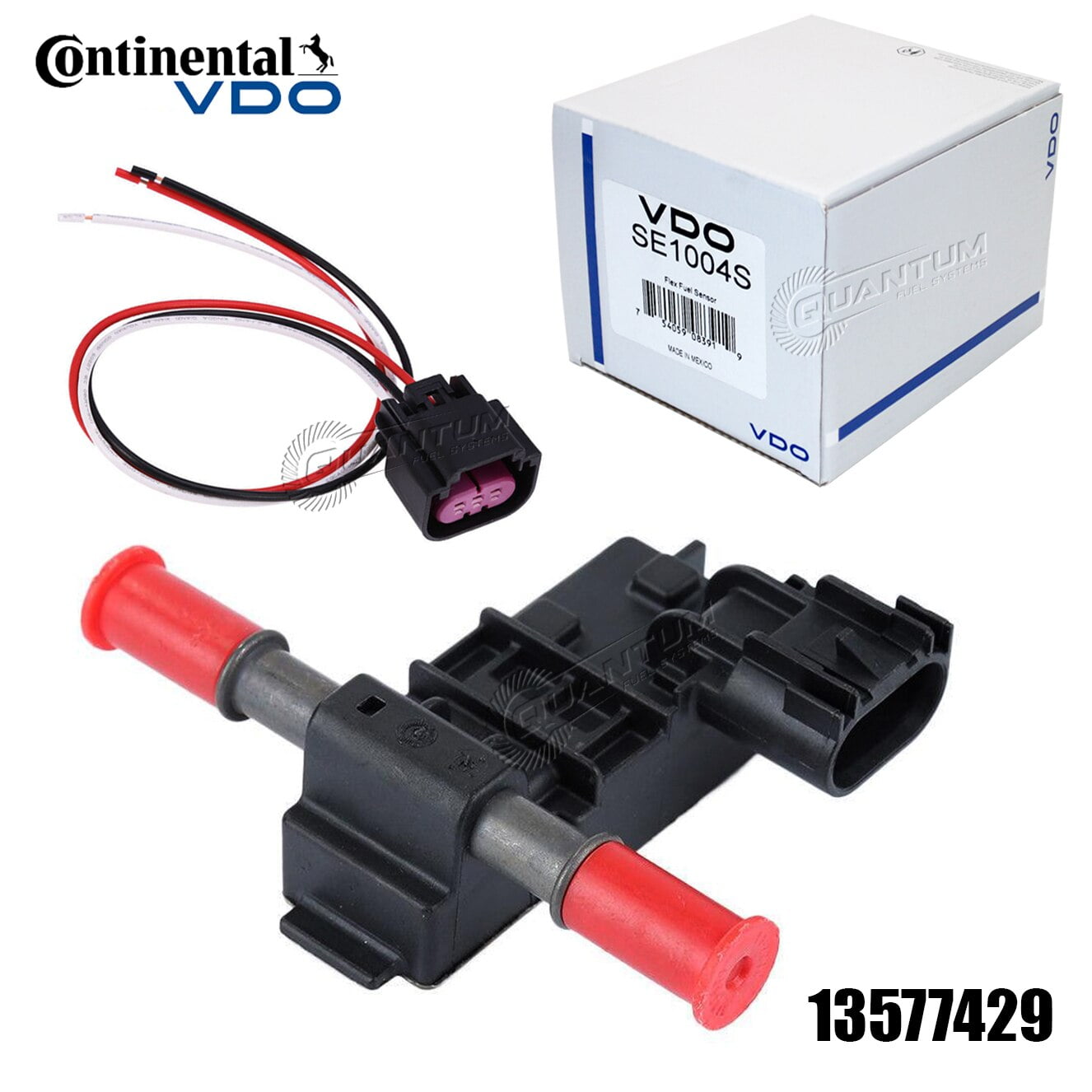 GM Continental VDO Flex Fuel Sensor E85 13577429, + AN/Barbed Fittings