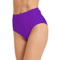 thumbnail image 2 of Sopiago Black Swimsuit Bottoms Women High Waisted Bikini Bottoms Tummy Control Swimsuit Bottoms Ruched Bathing Suit Swim Bottom High Cut Purple,S, 2 of 6