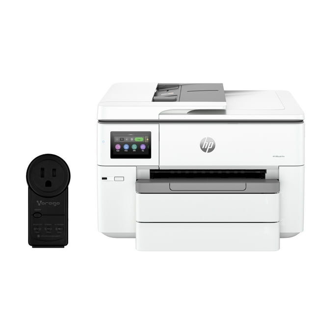 Paquete Especial con Impresora Todo-en-Uno HP Tabloide (A3) OfficeJet Pro 9730 Inyección de Tinta a Color (537P5C) + Protector de Voltaje con supresor de Picos (AVR-300)