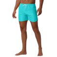thumbnail image 4 of INSPIRAR CHIC Pantalones Cortos de Playa para Hombre, Ligeros, de Color Sólido, con Cintura Elástica y Cordón, Verano, 28 Azul Claro, 4 of 6