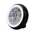 thumbnail image 2 of HOARBOEG New Round Touchs Screen Temperatures Hygrometer With Clock Alarm Clock Household Thermometers Electronic Temperature And Humidity Clearance Sale Holiday Gifts, 2 of 8
