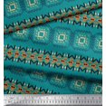 thumbnail image 2 of Soimoi Moss Georgette Fabric Geometric African Fabric Prints By Yard 42 Inch Wide, 2 of 3