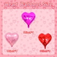 thumbnail image 2 of Paquete de globos Kaefsros para el Día de la Madre 12 con forma de corazón, rosa roja, 2 of 7