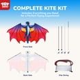 thumbnail image 5 of TOY Life 55.9'' Dragon Kites Easy to Fly for Kids Adults with 328.1 FT String, Beach Kite Outdoor Game Outside Toys Activity, Shark Toys for Kids, Gift for Boys Ages 4-8, 5 of 9