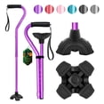 thumbnail image 1 of Bastón BeneCane ajustable con mango acolchado suave y desplazado para hombres y mujeres, ligero, cómodo y con base de estabilidad adicional. Ayuda para la movilidad para hombres, mujeres y personas ma, 1 of 5