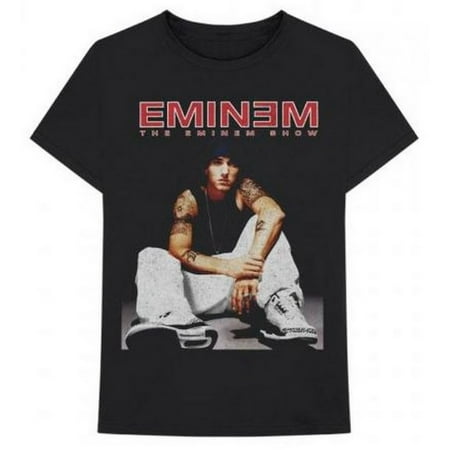 Eminem Seated Show T-Shirt 2002 Album Cover Band Tour Rapper Adult Tee