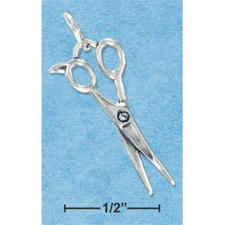 - Sterling Silver Three Dimensional Scissors Charm