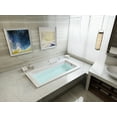 thumbnail image 2 of Aqua Eden XVTPN593017 59-Inch Acrylic Rectangular Drop-In Tub with Reversible Drain Hole, White, 2 of 4