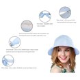 thumbnail image 4 of Simplicity Womens Quick-drying UPF 50+ Swim Beach Visor Hat with Removable Top Blue, 4 of 6