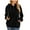 Black, variant on Gustave Women's Fleece Long Sleeve Pullover Hoodies with 1/4 Zip Up Sweatshirt Jumper Warm Sweaters (Brown, XL)