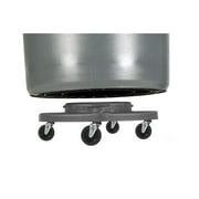 Trash Can Dolly Heavy-duty | 5 Caster | 460 Lb Capacity | 18 Gray